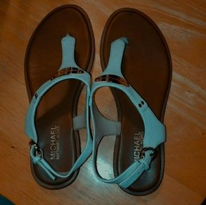 white michael kors sandals